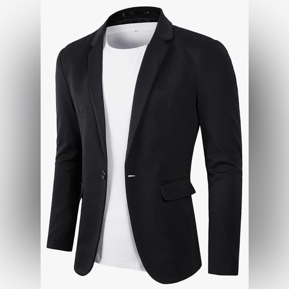 Beninos Men's Casual Blazer Suit Jacket Sport Coat one button, M, NWT - Picture 2 of 10